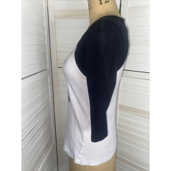 Firestone Walker Brewing Co. 805 Women's Medium Black White Henley T-Shirt - Picture 5 of 7